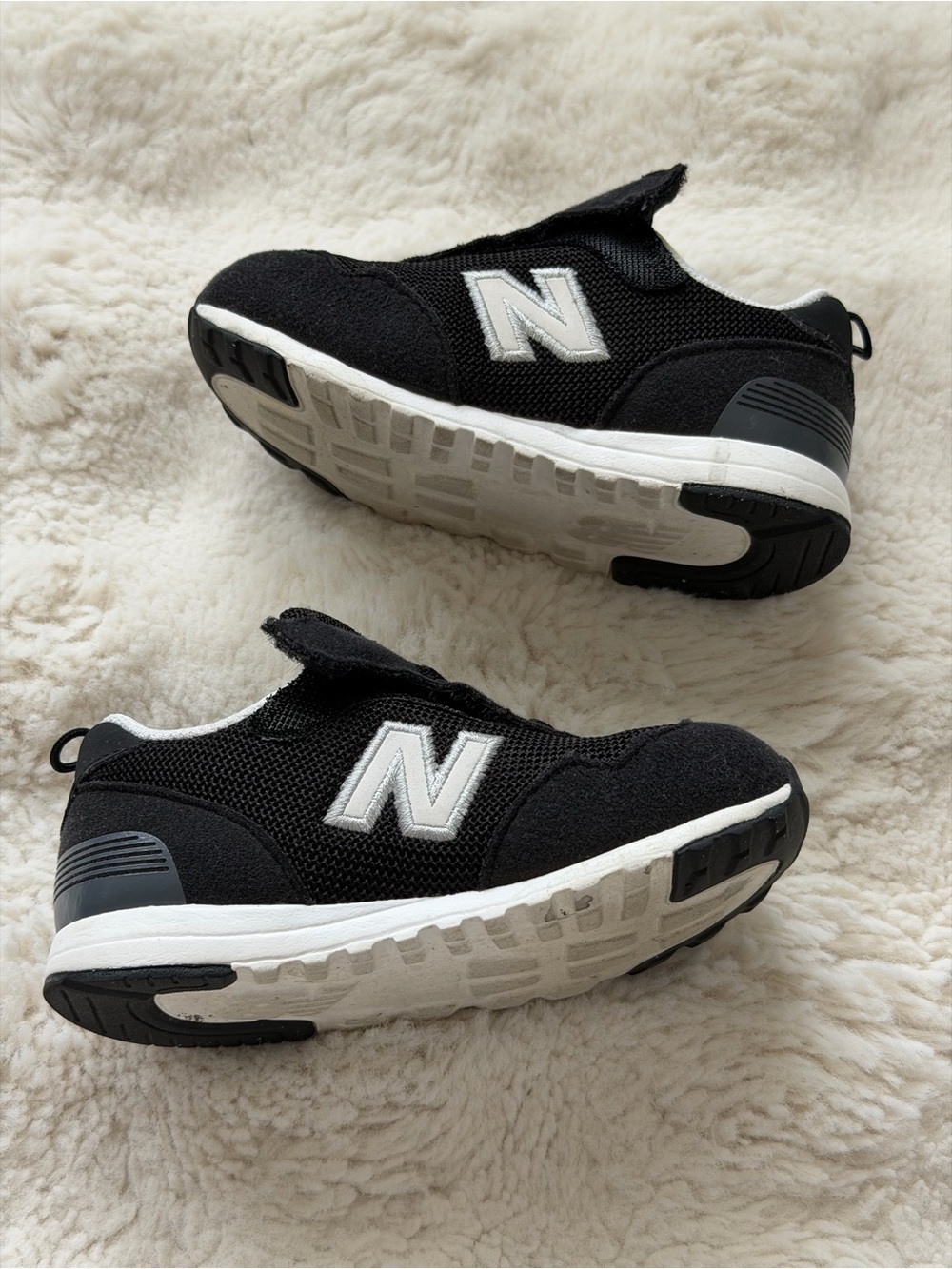 New Balance 515 New-B Black Hook & Loop Infant Toddler Sneakers - 7